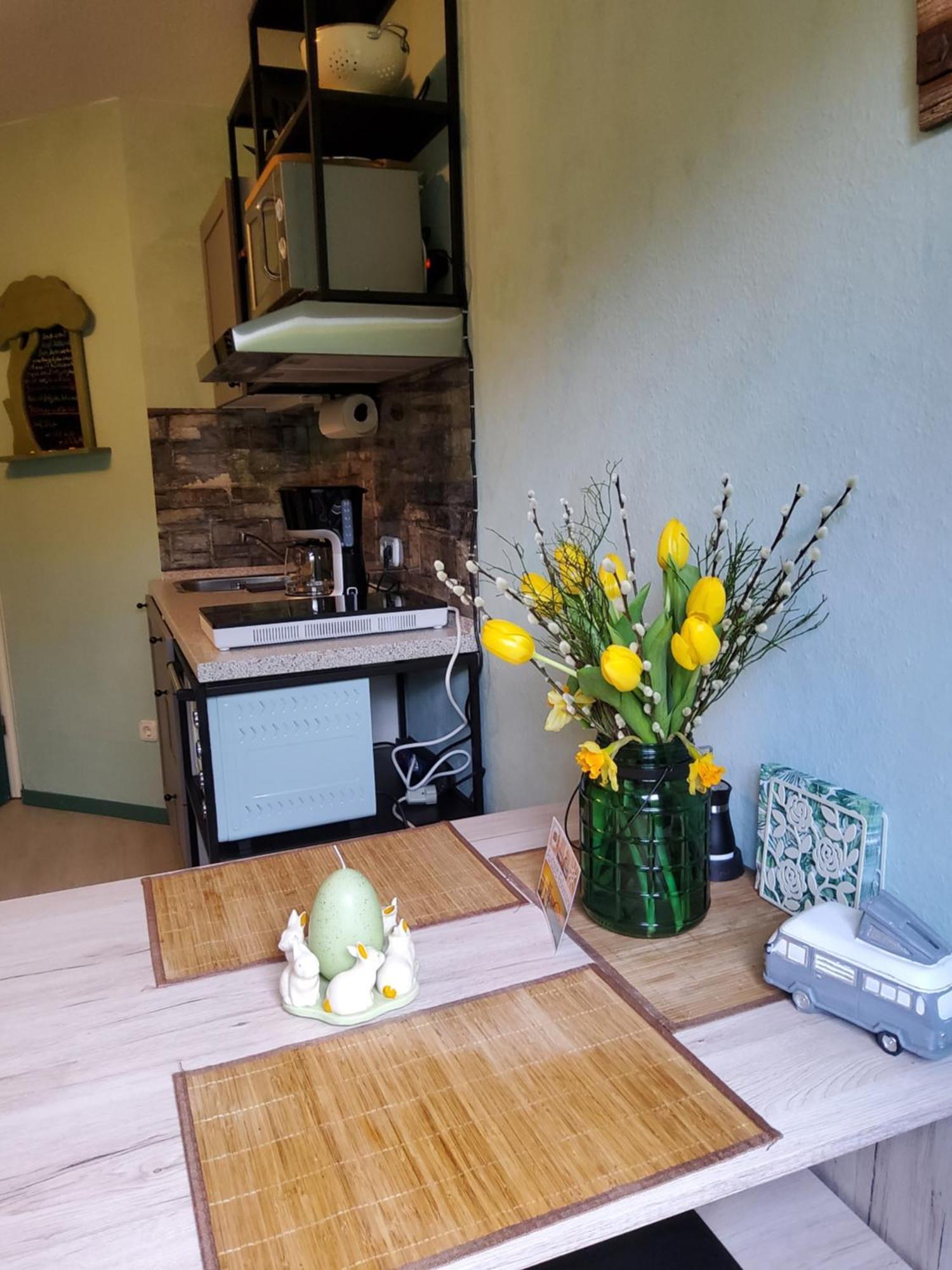 Studio-Apartment Mit Kleinem Gartenanteil Burg auf Fehmarn Bagian luar foto